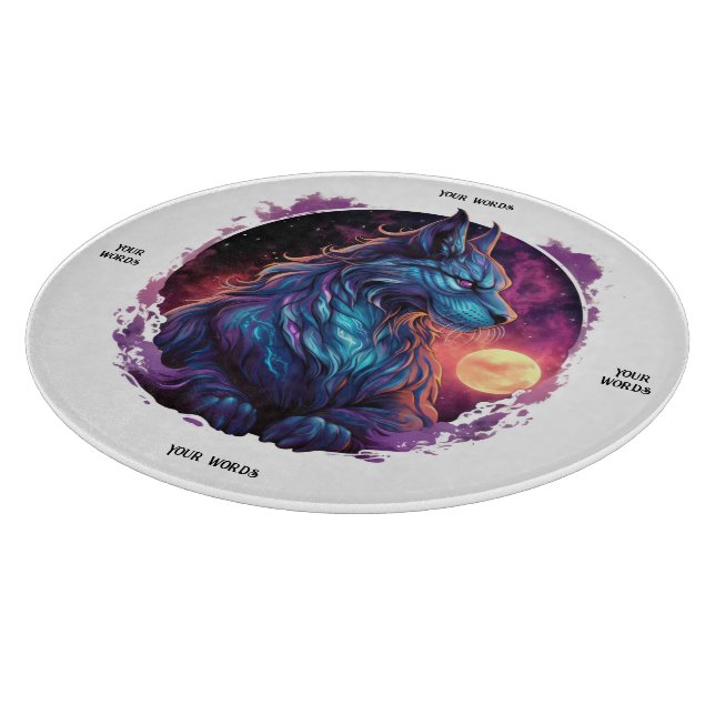 Tabla De Cortar Crea tu propio gato salvaje sith mítico (Borde)