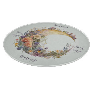Tabla De Cortar Crea Tu Propio Jardín de Verano Floral Luna Crecie