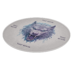 Tabla De Cortar Crea tu propio lobo púrpura malvado