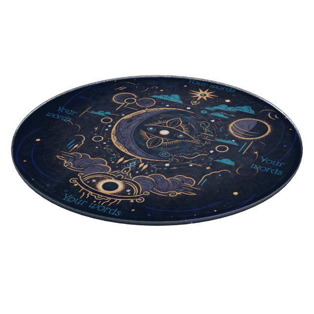 Tabla De Cortar Crea tu propio lunar celestial místico (Borde)