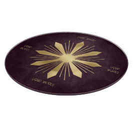 Tabla De Cortar Crea tu propio Mandala de flores de vino y oro