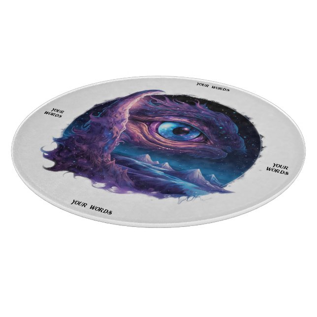 Tabla De Cortar Crea tu propio ojo de dragón místico (Borde)