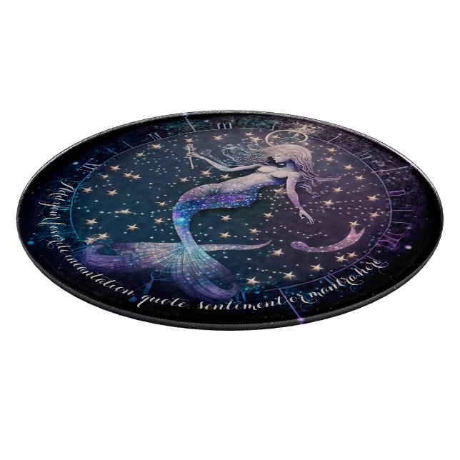 Tabla De Cortar Crea tu propio paraíso de sirenas celestes mágicas (Borde)