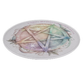 Tabla De Cortar Crea tu propio Pentáculo Pastel Starry Rainbow