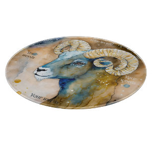 Tabla De Cortar Crea tu propio tablero de altar de Aries dorado y