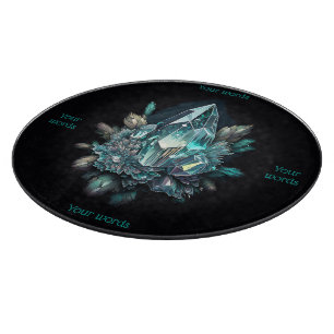 Tabla De Cortar Crea tu propio tablero de altar de cristales azule