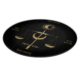 Tabla De Cortar Crea tu propio Tarot de Justicia Arcana Gold