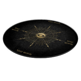 Tabla De Cortar Crea tu propio Tarot de Rueda Arcana de Oro