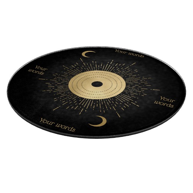 Tabla De Cortar Crea tu propio tarot dorado y arcano (Borde)