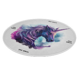 Tabla De Cortar Crea tu propio unicornio púrpura mítico