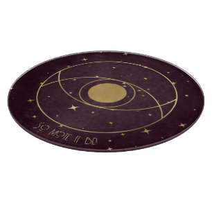 Tabla De Cortar Crea tu propio vino y Ojo Celestial Mágico Oro