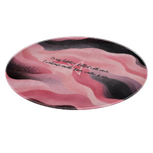 Tabla De Cortar Crea tus propias olas ombre rosadas elegantes