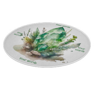 Tabla De Cortar Crea tus propios cristales verdes esmeralda