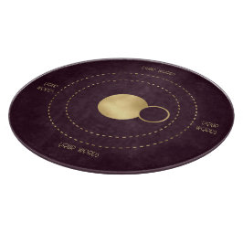 Tabla De Cortar Crea tus propios planetas celestes de vino y oro