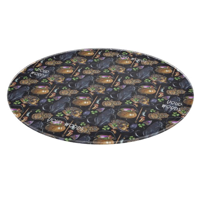 Tabla De Cortar Crear su propia magia Tarot de gato negro (Borde)