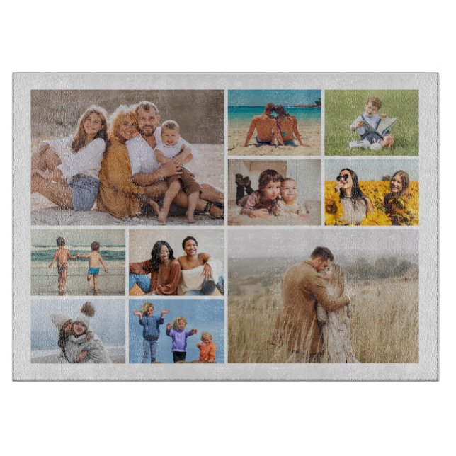 Tabla De Cortar Crear su propio Collage de fotos de 10 (Anverso)
