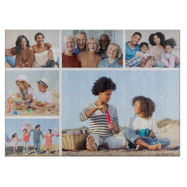 Tabla De Cortar Crear su propio Collage de fotos de 6 (Anverso)