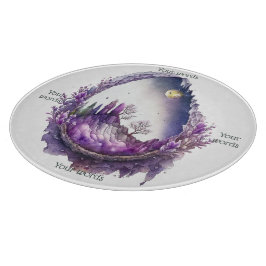 Tabla De Cortar Crear su propio Geode Paisaje Púrpura