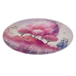 Tabla De Cortar Crear su propio paisaje de árbol rosado