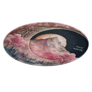 Tabla De Cortar Crear su propio paisaje de la luna de flores de ce