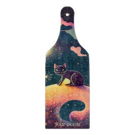 Tabla De Cortar Crear su propio paisaje místico de gato negro