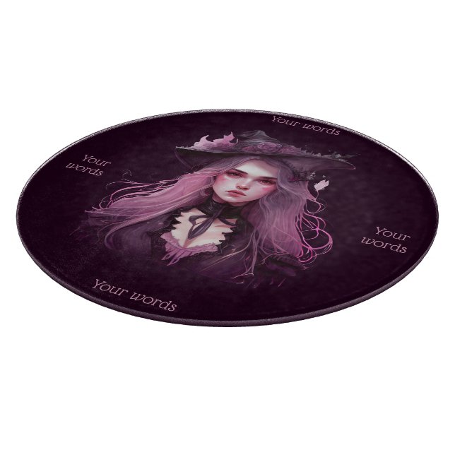 Tabla De Cortar Crear tu propia bruja morada oscura (Borde)