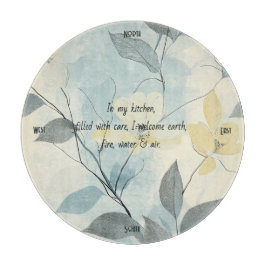 Tabla De Cortar Create Your Own Soft Yellow Flowers Minimalist