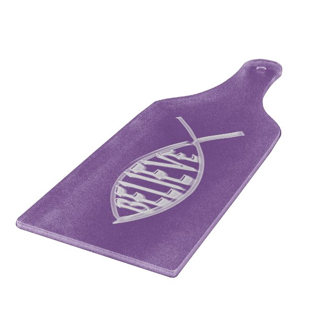 Tabla De Cortar Cree Pez Lavanda (Borde)
