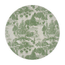 Tabla De Cortar Crema verde Navidades Winter Wonderland