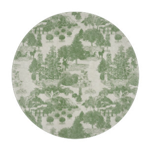 Tabla De Cortar Crema verde Navidades Winter Wonderland