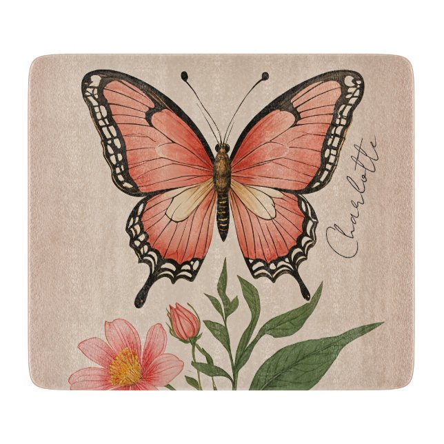 Tabla De Cortar Crimson Serenade Personalizada (Anverso)