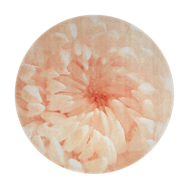 Tabla De Cortar Crisantemo coral (Anverso)