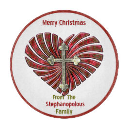 Tabla De Cortar Cross-My-Heart (placa personalizada de cookie)