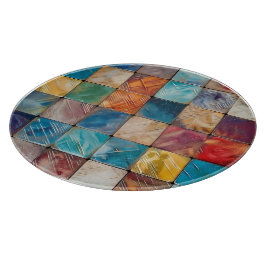 Tabla De Cortar Cuadrados coloridos