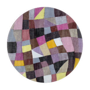 Tabla De Cortar Cuadrícula irregular: Pintura abstracta violeta-am