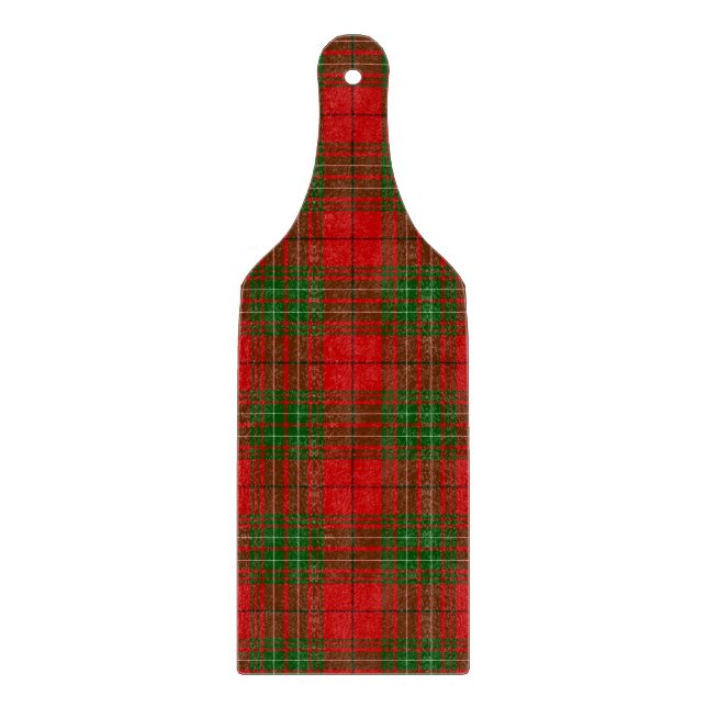 Tabla De Cortar Cuadro rojo verde tartán Comyn (Anverso)