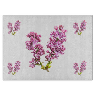 Tabla De Cortar Cubierta - Flores de Lilac