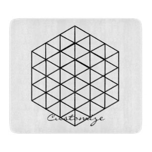 Tabla De Cortar Cubo 3D geométrico Thunder_Cove