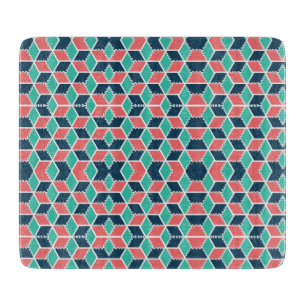 Tabla De Cortar Cubo de color geométrico moderno y elegante