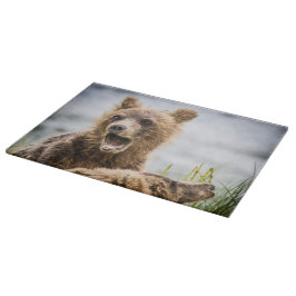 Tabla De Cortar Cubos Grizzly Buscando Su Mamá