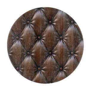 Tabla De Cortar Cuero De Chocolate: Textura De Tejido De Lujo
