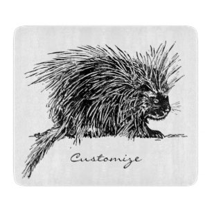Tabla De Cortar Cuidada y espeluznante Hedgehog Thunder_Cove