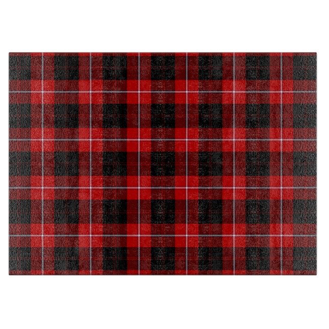 Tabla De Cortar Cunningham Tartan Red Black Plaid (Anverso)