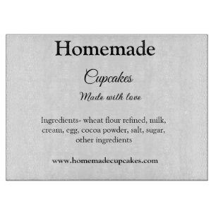 Tabla De Cortar Cupcakes caseros hechos con amor agregar texto sit