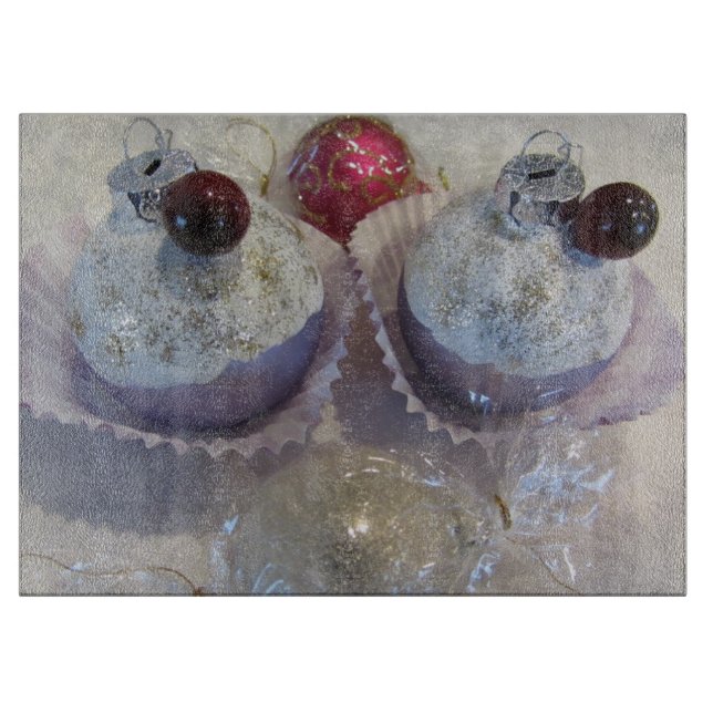 Tabla De Cortar Cupcakes de Navidad (Anverso)