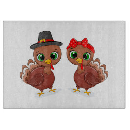 Tabla De Cortar Curiosos pavos