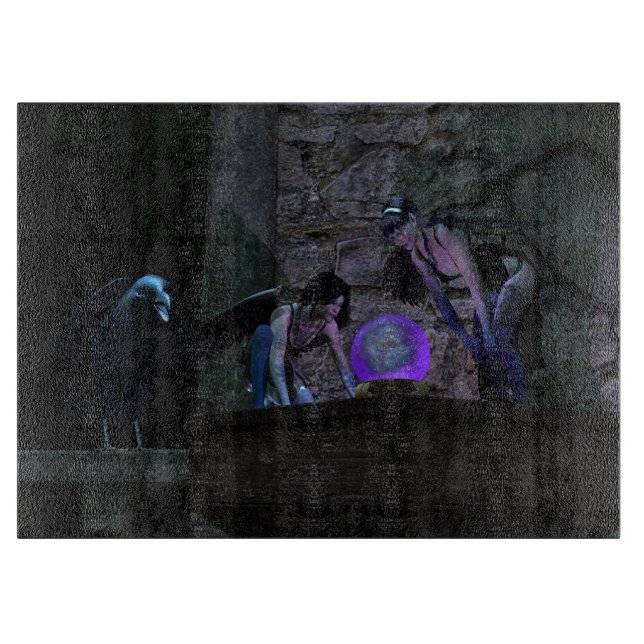 Tabla De Cortar Curious Crow Faeries (Anverso)