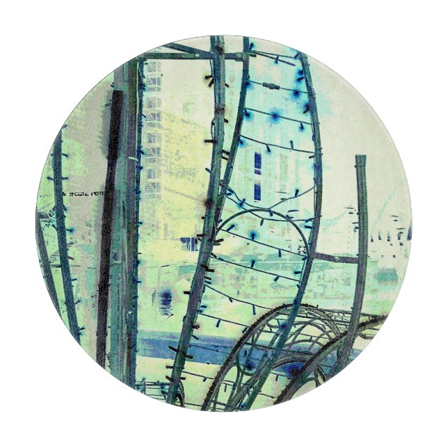 Tabla De Cortar Curvas azules (Anverso)