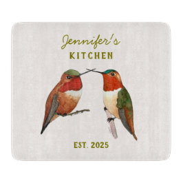 Tabla De Cortar Custom Allen's Hummingbirds
