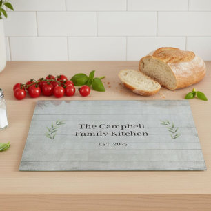 Tabla De Cortar Custom Rustic Farmhouse Family Kitchen Chopping 